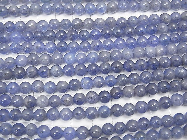 [Video] High quality Tanzanite AAA Round 6 mm 1/4 or 1strand beads (aprx.15 inch / 38 cm)