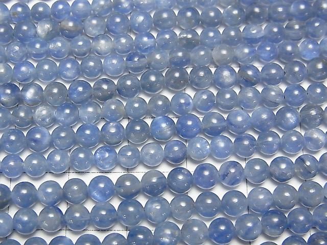 [Video] Kyanite AA+ Round 4mm half or 1strand beads (approx. 15 inches/38 cm)