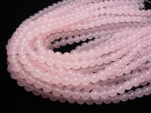Pink Color Jade (Clear Type) Round 8mm 1strand beads (aprx.15inch / 37cm)