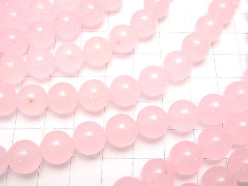 1strand $5.79! Pink Color Jade (Clear Type) Round 10mm 1strand beads (aprx.15inch / 37cm)