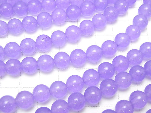 1strand $4.79! Purple Color Jade (Clear Type) Round 8mm 1strand beads (aprx.15inch / 38cm)
