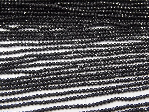 [Video] High Quality! 2pcs for $6.79! High Quality Black Spinel AAA++ Faceted Button Rondelle, 2x2x1mm, 1-strand beads (approx. 15 inches/37 cm)