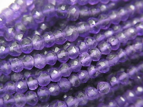 Amethyst, Roundel Gemstone Beads