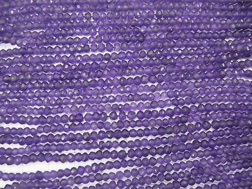 [Video]  1strand $13.99! Amethyst AA++ Faceted Button Roundel  1strand beads (aprx.13inch/33cm)