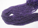 [Video]  1strand $13.99! Amethyst AA++ Faceted Button Rondelle  1strand beads (aprx.13inch/33cm)