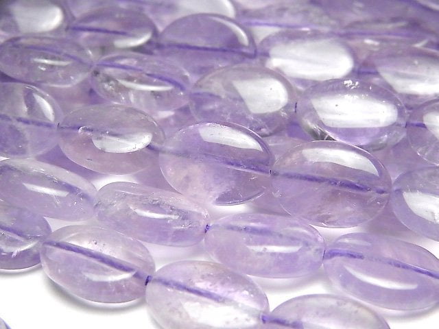 Lavender Amethyst, Oval Gemstone Beads