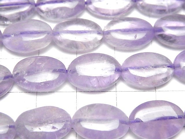 [Video] Lavender Amethyst AA++ Oval 14x10mm half or 1strand beads (aprx.15inch/37cm)