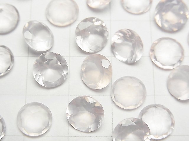 [Video]High Quality Rose Quartz AAA Loose stone Round Faceted 8x8mm 4pcs