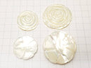 [Video] 1pc $5.79 White Shell (Silver-lip Oyster) AAA Rose 30mm, 40mm Three holes 1pc