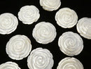 [Video] 1pc $5.79 White Shell (Silver-lip Oyster) AAA Rose 30mm, 40mm Three holes 1pc