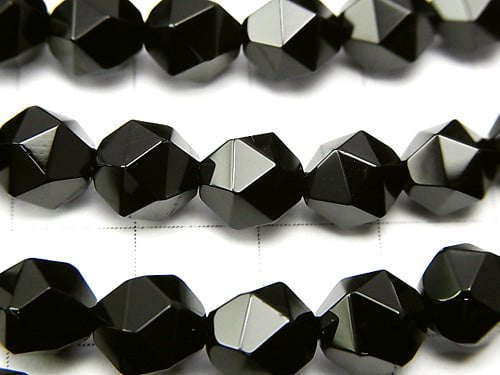 1strand $6.79! Onyx  24Faceted Round 8mm 1strand beads (aprx.15inch/36cm)