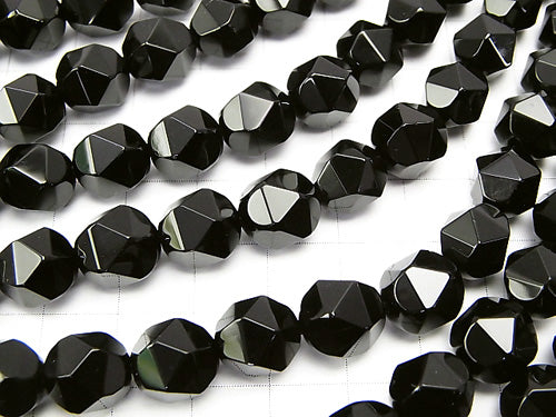1strand $7.79! Onyx  24Faceted Round 10mm 1strand beads (aprx.15inch/36cm)