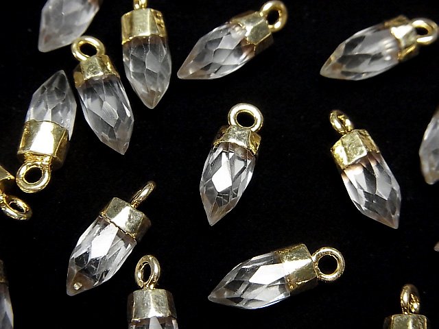 Crystal Quartz, Point Gemstone Beads