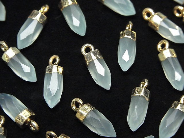 Chalcedony, Point Gemstone Beads