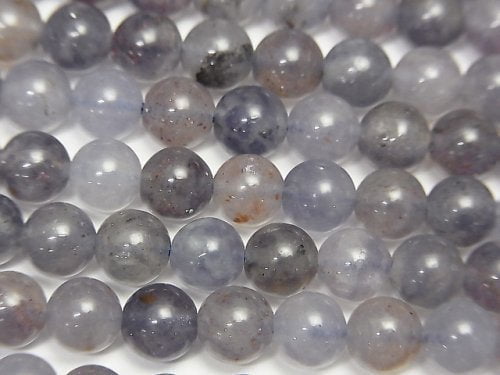 Iolite, Round Gemstone Beads