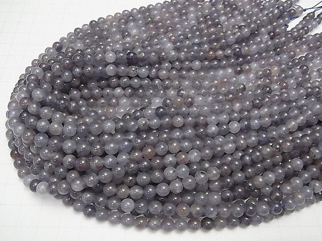 [Video]1strand $8.79! Bradshot Iolite AA Round 6mm 1strand beads (aprx.15inch / 38cm)