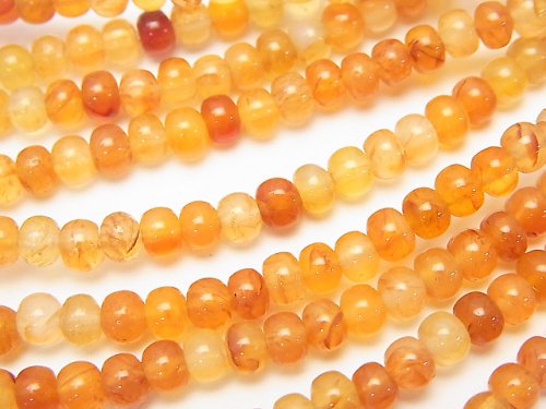 Carnelian, Roundel Gemstone Beads