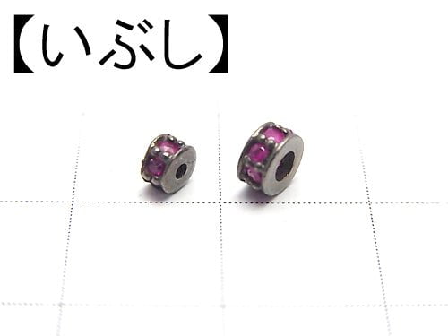 1pc $11.7! Parts with Pink Sapphire Rondelle 3mm, 4mm Silver 925