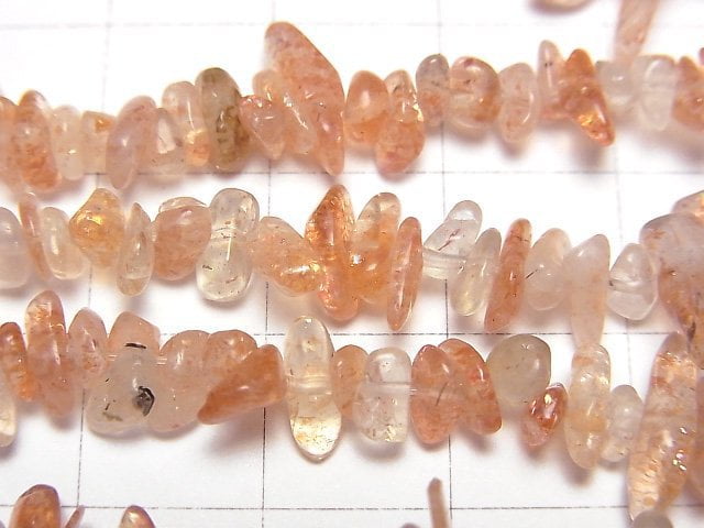 [Video]Sunstone AA++ Chips (Small Nugget) 1strand beads (aprx.30inch/76cm)