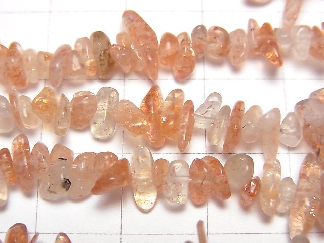 [Video] Sunstone AA++ Chips (Small Nugget ) 1strand beads (aprx.34inch/86cm)