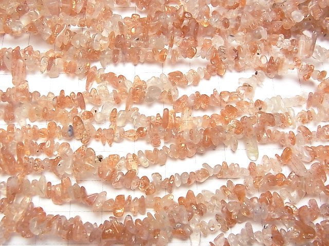 [Video]Sunstone AA++ Chips (Small Nugget) 1strand beads (aprx.30inch/76cm)