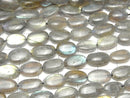 [Video] High Quality Labradorite AAA- Oval -Flat Nugget  half or 1strand beads (aprx.15inch/38cm)