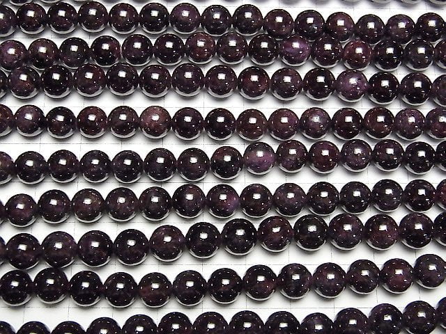 Garnet AA Round 8mm 1strand beads (aprx.15inch/37cm)