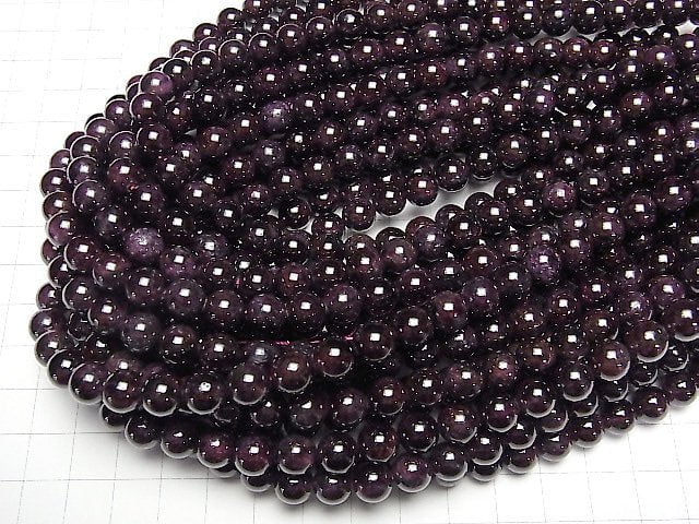 Garnet AA Round 8mm 1strand beads (aprx.15inch/37cm)