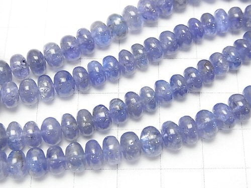 [Video] [One of a kind] High Quality Tanzanite AAA Roundel 1strand beads (aprx.15inch / 38cm) NO.2