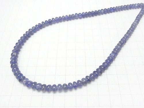 [Video] [One of a kind] High Quality Tanzanite AAA Roundel 1strand beads (aprx.15inch / 38cm) NO.2