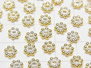 Silver925 antique gold Finish Rondelle Daisy 4, 5, 6 mm 10 pcs