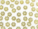 Silver925 Rondelle Daisy 4mm,5mm,6mm 18KGP 10pcs
