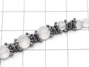 Silver925 Bead Caps 5mm,6mm Oxidized Finish 3pcs