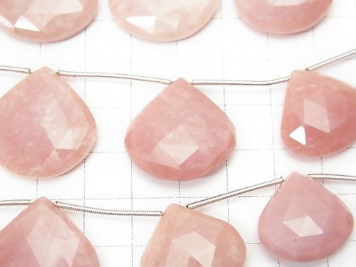 1strand $79.99! High Quality Pink Opal AAA Chestnut Faceted Briolette 1strand beads (aprx.3inch / 8cm)