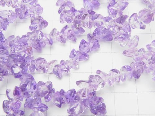 [Video]High Quality Light color Amethyst AAA Heart cut 6x6x3mm 1/4strands -Bracelet