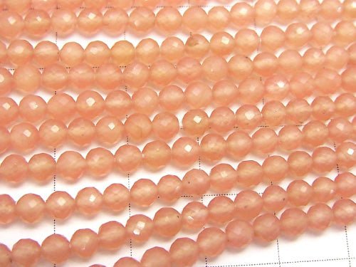 [Video] MicroCut! High Quality Peru Rhodochrosite AAA Round Cut 1/4 or 1strand beads (aprx.15 inch / 38 cm)