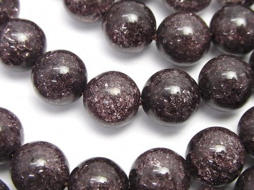 Cracked Crystal, Round Gemstone Beads