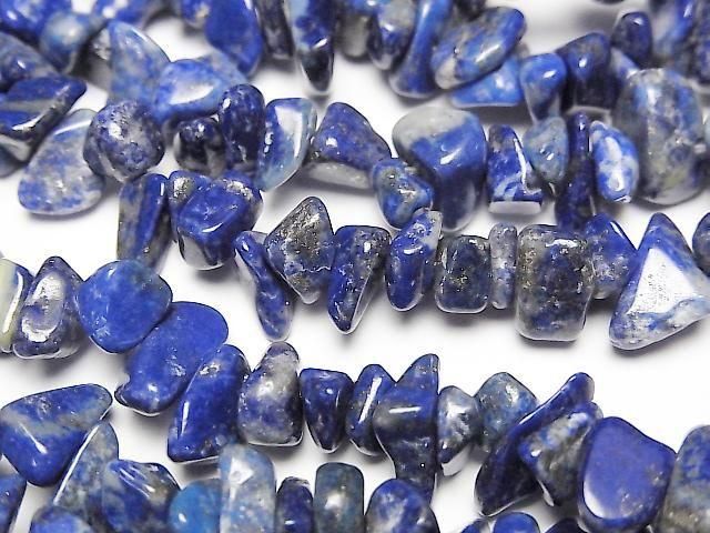 [Video] Lapislazuli AA++ Chips (Small Nugget) 1strand beads (aprx.15inch/38cm)
