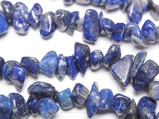 [Video] Lapislazuli AA++ Chips (Small Nugget) 1strand beads (aprx.15inch/38cm)