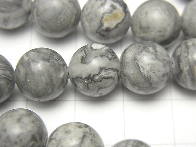 1strand $6.79! Gray Jasper Round 10mm 1strand beads (aprx.15inch / 36cm)