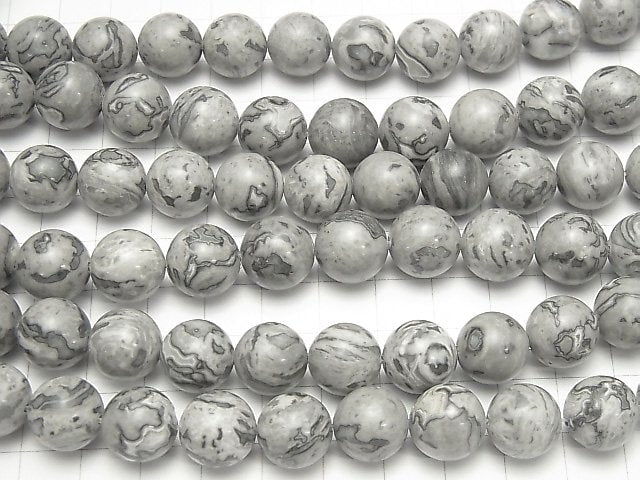 1strand $7.79! Gray Jasper Round 12mm 1strand beads (aprx.15inch / 36cm)