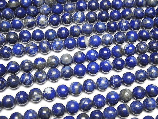 [Video]Lapislazuli AA Round 8mm half or 1strand beads (aprx.15inch/36cm)