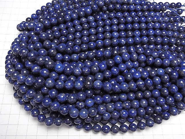 [Video]Lapislazuli AA Round 8mm half or 1strand beads (aprx.15inch/36cm)