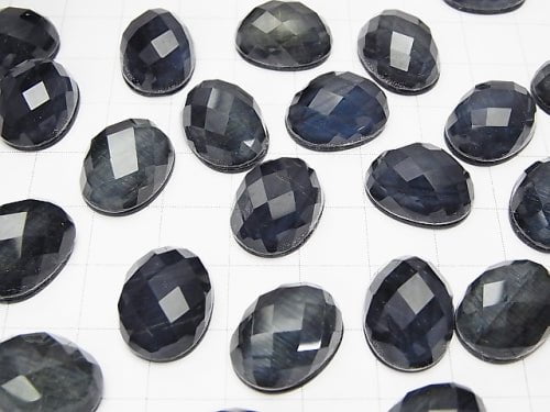 Blue Tiger's Eye x Crystal AAA Oval Cabochon 16x12mm 1pc $11.79!