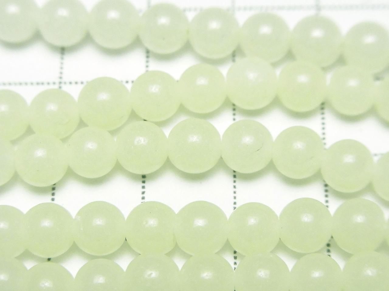 Pierres luminescentes rondes 6mm - demi-fil ou 1 fil (environ 38cm/15 pouces)