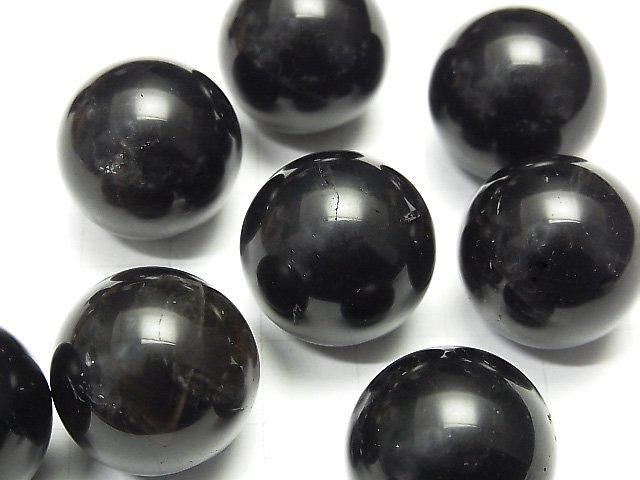 [Video] Morion Crystal Quartz AA++ Sphere, Round 20mm 1pc
