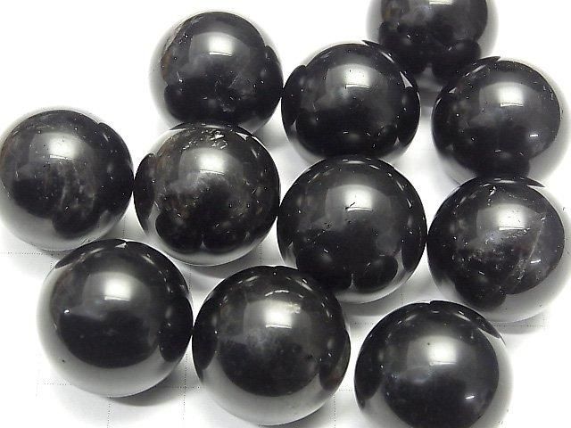 [Video] Morion Crystal Quartz AA++ Sphere, Round 20mm 1pc