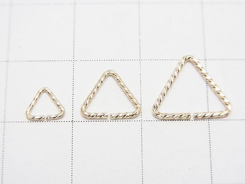 14KGF Triangle Ring (openable type) Sparkle [5mm][7.6mm][10mm] 10pcs