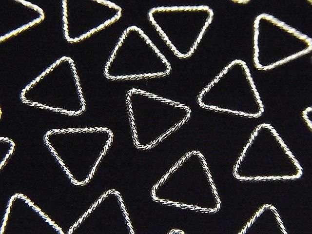 Silver 925 Triangle Ring (Closed) Glitter [5mm][7.6mm][10mm] 20pcs