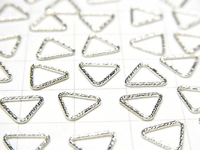 Silver 925 Triangle Ring (Closed) Glitter [5mm][7.6mm][10mm] 20pcs